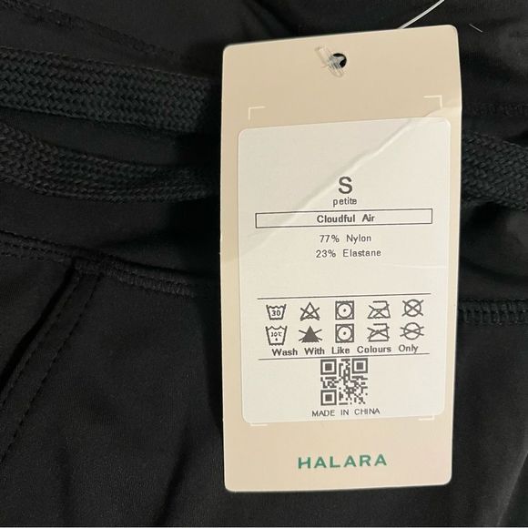 NWT Halara Cloudful Air High Waisted Drawstring Black Joggers Small - Picture 5 of 5